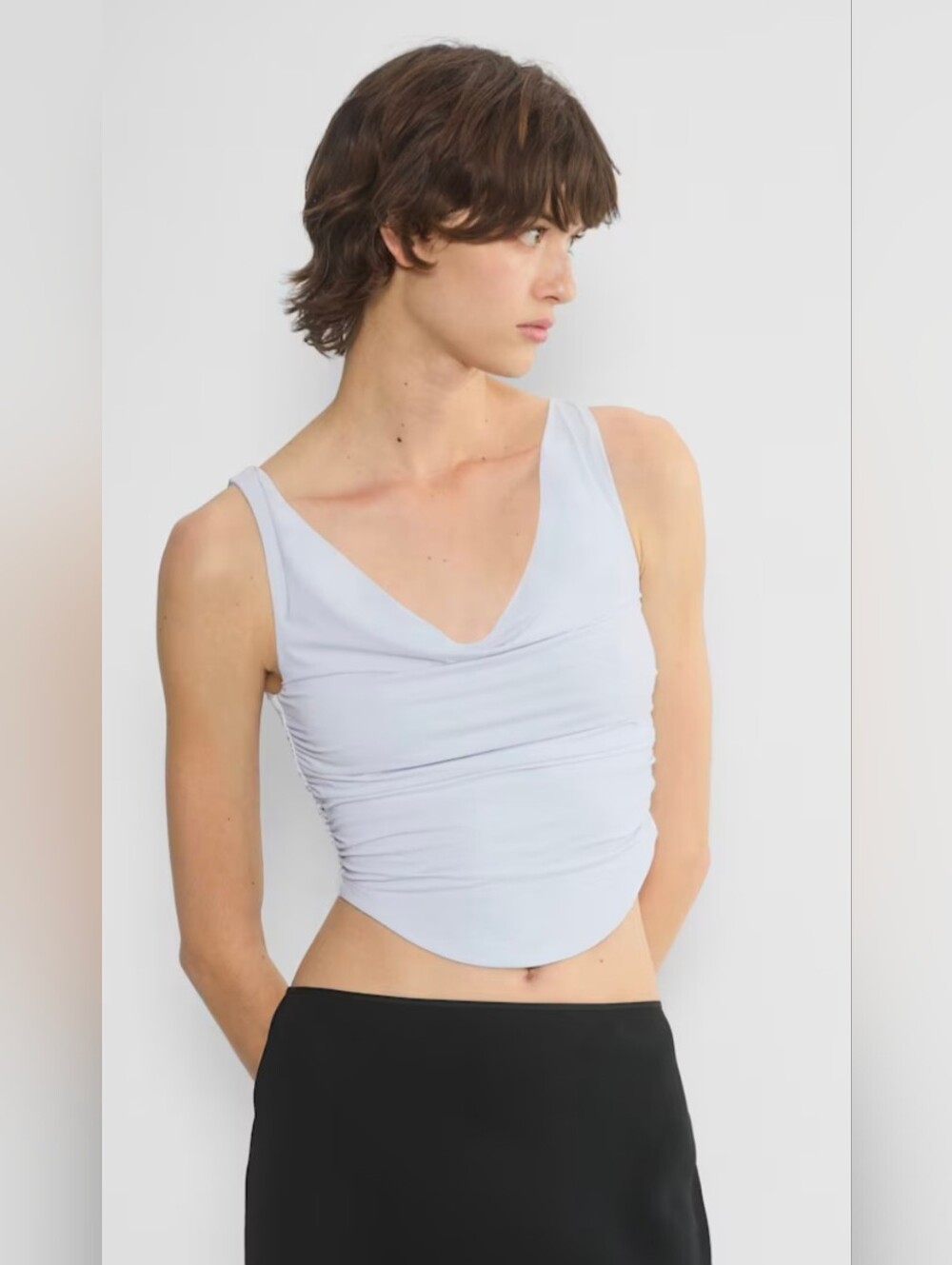 Aritzia Wilfred Parfait Top In Glimmer | Size S